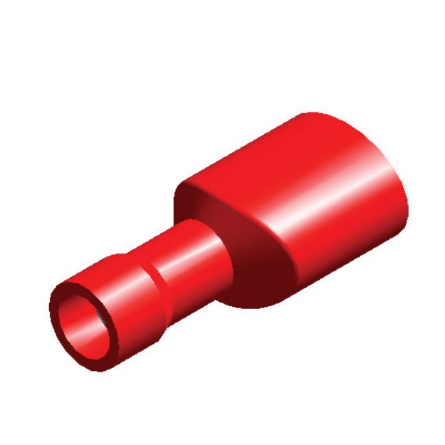 Picture of Red Term Female Spade | 6.3mm